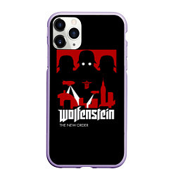Чехол iPhone 11 Pro матовый Wolfenstein: Nazi Soldiers, цвет: 3D-светло-сиреневый