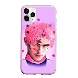 Чехол iPhone 11 Pro матовый Lil Peep: Pink Edition