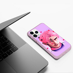 Чехол iPhone 11 Pro матовый Lil Peep: Pink Edition, цвет: 3D-розовый — фото 2