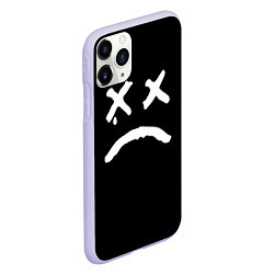 Чехол iPhone 11 Pro матовый Lil Peep: RIP Smile, цвет: 3D-светло-сиреневый — фото 2