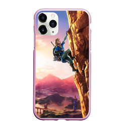 Чехол iPhone 11 Pro матовый Zelda Rock, цвет: 3D-розовый