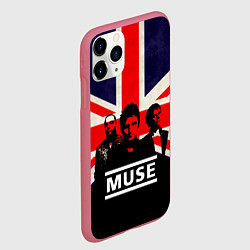 Чехол iPhone 11 Pro матовый Muse UK, цвет: 3D-малиновый — фото 2