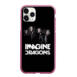 Чехол iPhone 11 Pro матовый Imagine Dragons: Boy Band, цвет: 3D-малиновый