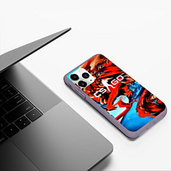 Чехол iPhone 11 Pro матовый CS:GO Beast Rage, цвет: 3D-серый — фото 2