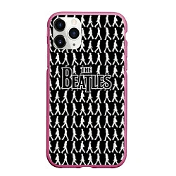 Чехол iPhone 11 Pro матовый The Beatles, цвет: 3D-малиновый