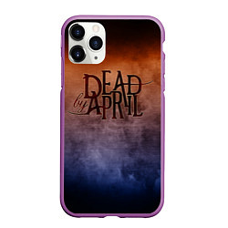 Чехол iPhone 11 Pro матовый Dead by April, цвет: 3D-фиолетовый