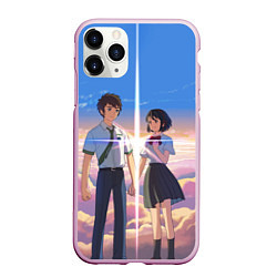 Чехол iPhone 11 Pro матовый Your Name, цвет: 3D-розовый