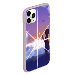 Чехол iPhone 11 Pro матовый Your Name, цвет: 3D-розовый — фото 2