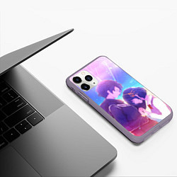 Чехол iPhone 11 Pro матовый Your Name, цвет: 3D-серый — фото 2