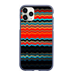 Чехол iPhone 11 Pro матовый Волны абстракции