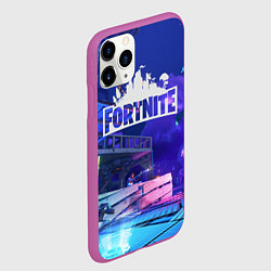 Чехол iPhone 11 Pro матовый Fortnite Studio, цвет: 3D-фиолетовый — фото 2