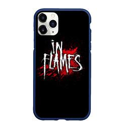 Чехол iPhone 11 Pro матовый In Flames, цвет: 3D-тёмно-синий