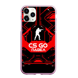 Чехол iPhone 11 Pro матовый CS:GO - Павел, цвет: 3D-розовый