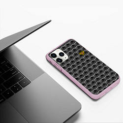Чехол iPhone 11 Pro матовый Russia Pattern, цвет: 3D-розовый — фото 2