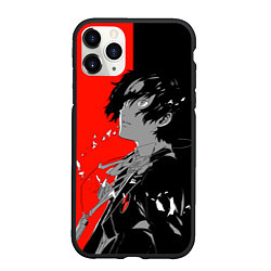 Чехол iPhone 11 Pro матовый Red Persona, цвет: 3D-черный
