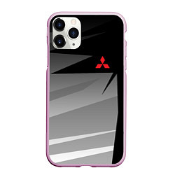 Чехол iPhone 11 Pro матовый MITSUBISHI SPORT, цвет: 3D-розовый