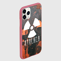 Чехол iPhone 11 Pro матовый S.T.A.L.K.E.R: Orange Toxic, цвет: 3D-малиновый — фото 2