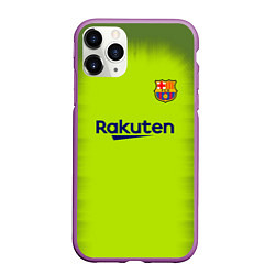 Чехол iPhone 11 Pro матовый FC Barcelona: Home 18/19, цвет: 3D-фиолетовый