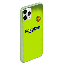 Чехол iPhone 11 Pro матовый FC Barcelona: Home 18/19, цвет: 3D-салатовый — фото 2