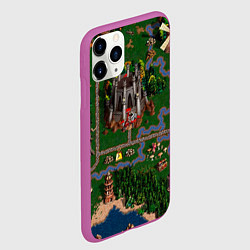 Чехол iPhone 11 Pro матовый Heroes III: Map, цвет: 3D-фиолетовый — фото 2