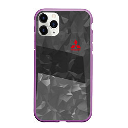 Чехол iPhone 11 Pro матовый MITSUBISHI SPORT, цвет: 3D-фиолетовый