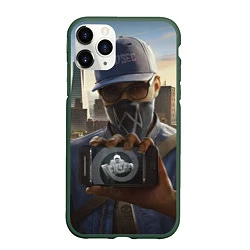 Чехол iPhone 11 Pro матовый Watch Dogs Man