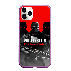 Чехол iPhone 11 Pro матовый Wolfenstein: The New Order, цвет: 3D-фиолетовый