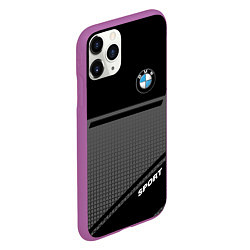 Чехол iPhone 11 Pro матовый BMW SPORT БМВ СПОРТ, цвет: 3D-фиолетовый — фото 2