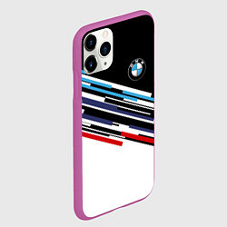 Чехол iPhone 11 Pro матовый BMW BRAND COLOR БМВ, цвет: 3D-фиолетовый — фото 2