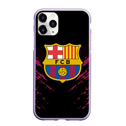 Чехол iPhone 11 Pro матовый Barcelona FC: Sport Fashion, цвет: 3D-светло-сиреневый