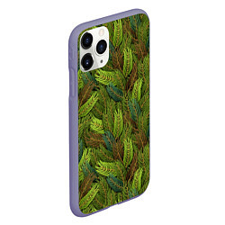 Чехол iPhone 11 Pro матовый Ветви ели, цвет: 3D-серый — фото 2