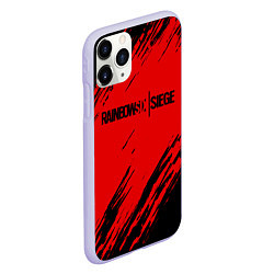 Чехол iPhone 11 Pro матовый R6S: Red Style, цвет: 3D-светло-сиреневый — фото 2