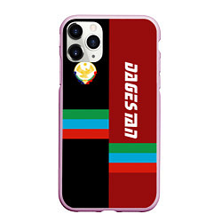 Чехол iPhone 11 Pro матовый Dagestan, цвет: 3D-розовый