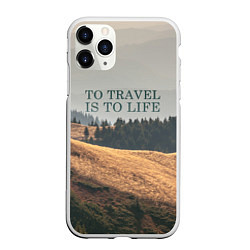 Чехол iPhone 11 Pro матовый To Travel is to Life