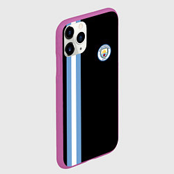 Чехол iPhone 11 Pro матовый Манчестер Сити, цвет: 3D-фиолетовый — фото 2