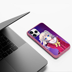 Чехол iPhone 11 Pro матовый Nao Tomori, цвет: 3D-малиновый — фото 2