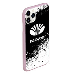 Чехол iPhone 11 Pro матовый Daewoo: Black Spray, цвет: 3D-розовый — фото 2