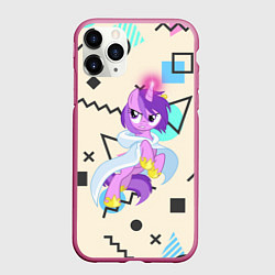Чехол iPhone 11 Pro матовый My Little Pony, цвет: 3D-малиновый