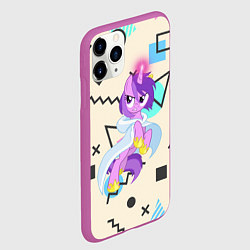 Чехол iPhone 11 Pro матовый My Little Pony, цвет: 3D-фиолетовый — фото 2