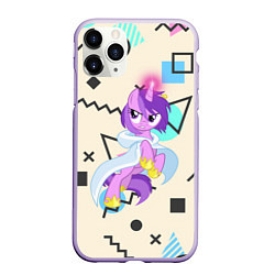 Чехол iPhone 11 Pro матовый My Little Pony, цвет: 3D-светло-сиреневый