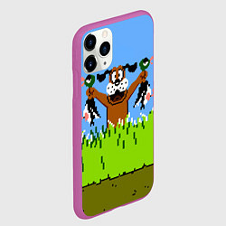 Чехол iPhone 11 Pro матовый Duck Hunt, цвет: 3D-фиолетовый — фото 2