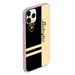 Чехол iPhone 11 Pro матовый Lamborghini Sport, цвет: 3D-розовый — фото 2