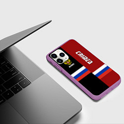 Чехол iPhone 11 Pro матовый Crimea, Russia, цвет: 3D-фиолетовый — фото 2