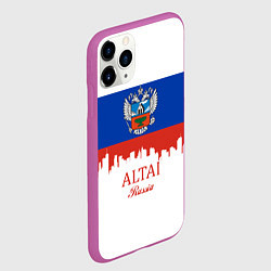 Чехол iPhone 11 Pro матовый Altai: Russia, цвет: 3D-фиолетовый — фото 2