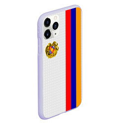 Чехол iPhone 11 Pro матовый I Love Armenia, цвет: 3D-светло-сиреневый — фото 2