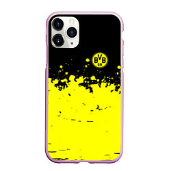 Чехол iPhone 11 Pro матовый FC Borussia Sport, цвет: 3D-розовый