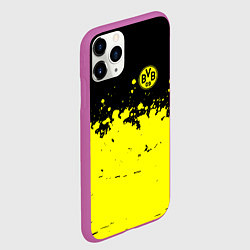 Чехол iPhone 11 Pro матовый FC Borussia Sport, цвет: 3D-фиолетовый — фото 2