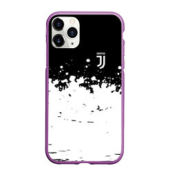 Чехол iPhone 11 Pro матовый FC Juventus Sport, цвет: 3D-фиолетовый