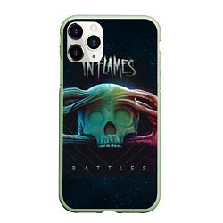 Чехол iPhone 11 Pro матовый In Flames: Battles, цвет: 3D-салатовый