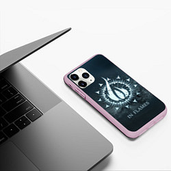 Чехол iPhone 11 Pro матовый In Flames: Cold Fire, цвет: 3D-розовый — фото 2